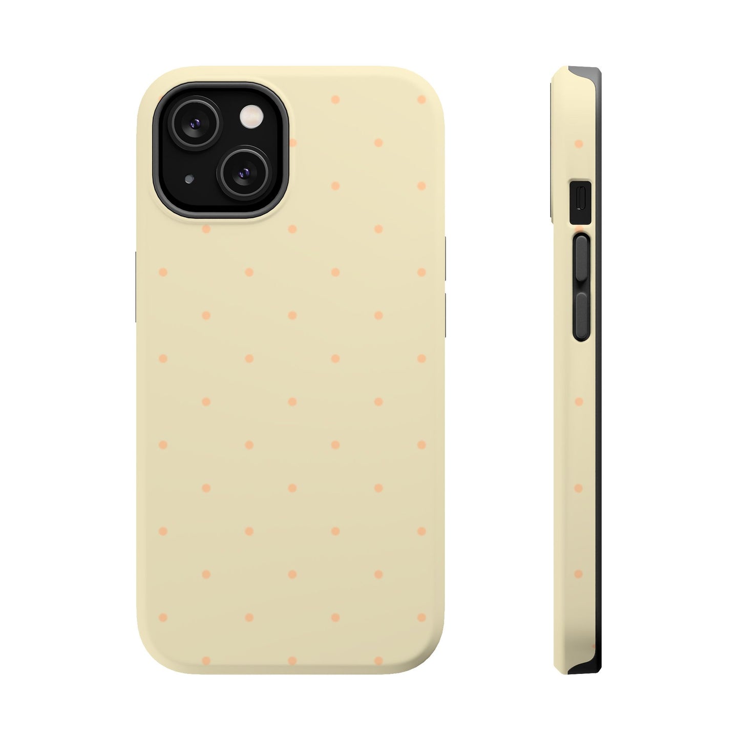 Polka Pop Case in Butter Yellow + Creamy Orange